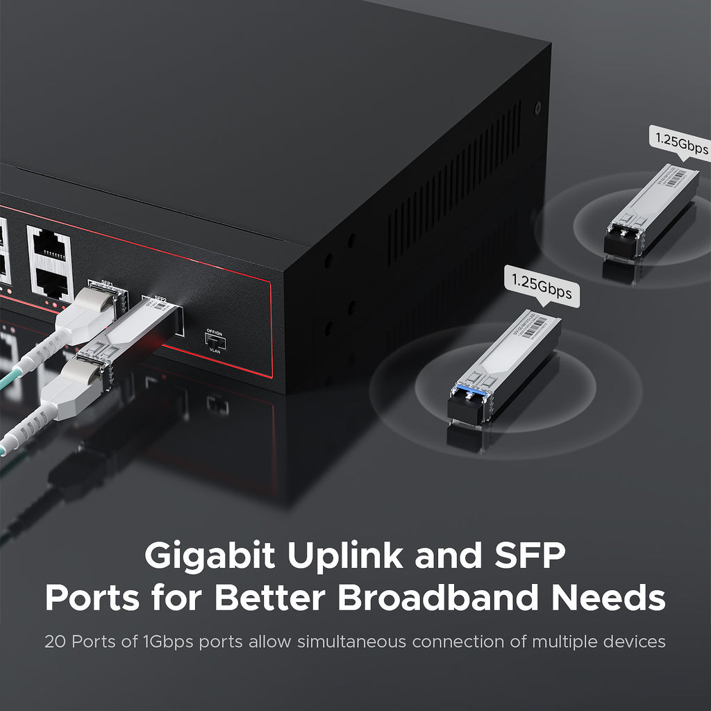 16 Port Network Switch