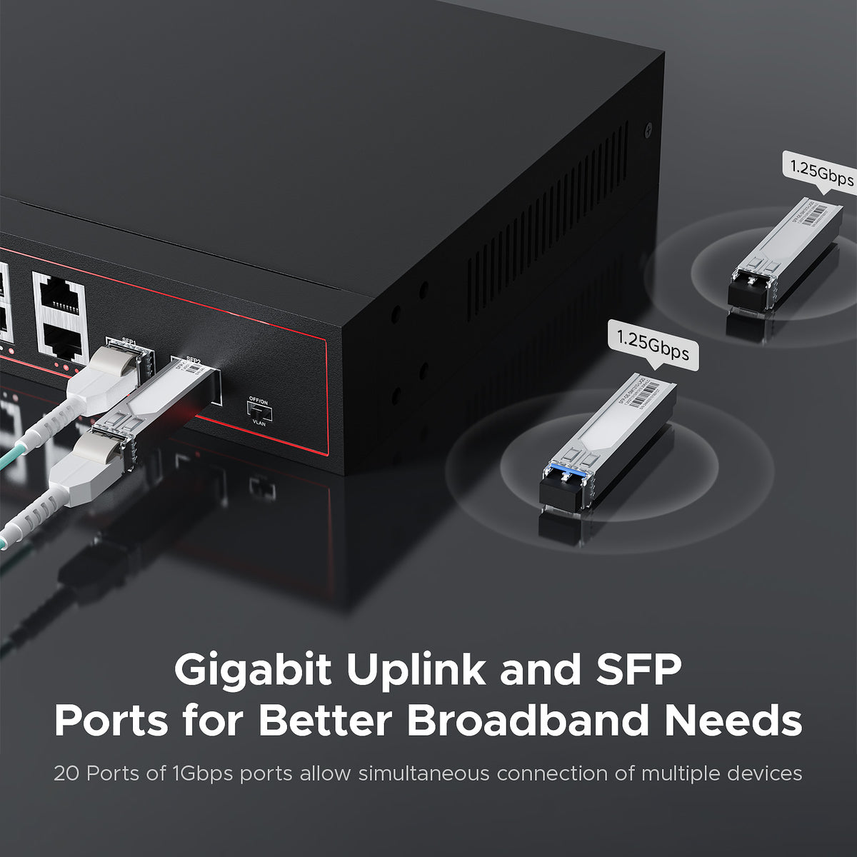 16 Port Network Switch